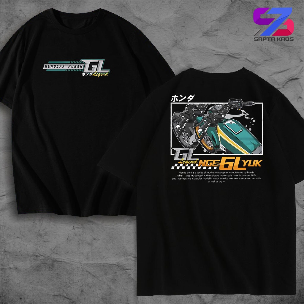 SPT380 เสื้อยืด HONDA GL เสื้อยืด HONDA GL พร้อมเสื้อยืด WORDS GL พร้อม WORDS COME ON สําหรับผู้ชายแ