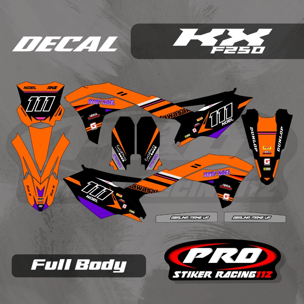 DECAL STICKER KX 250 DECAL KX 450 DECAL STICKER KXF 250 DECAL KXF 450
