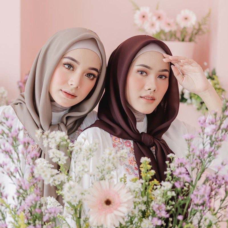 [KA] BELLA SQUARE PREMIUM SQUARE HIJAB PREMIUM POLLYCOTTON HIJAB