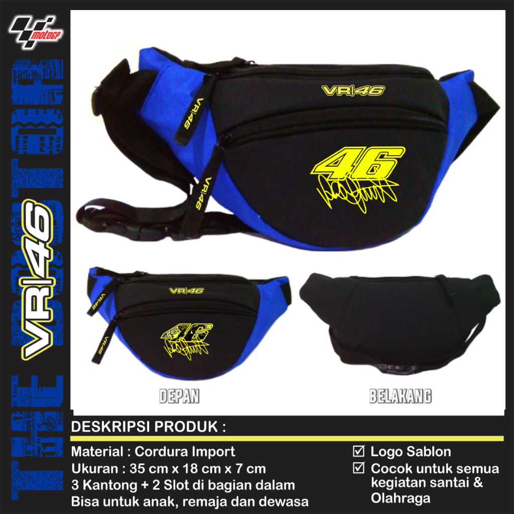 ROSSI 46 MOTOGP WAIST BAG