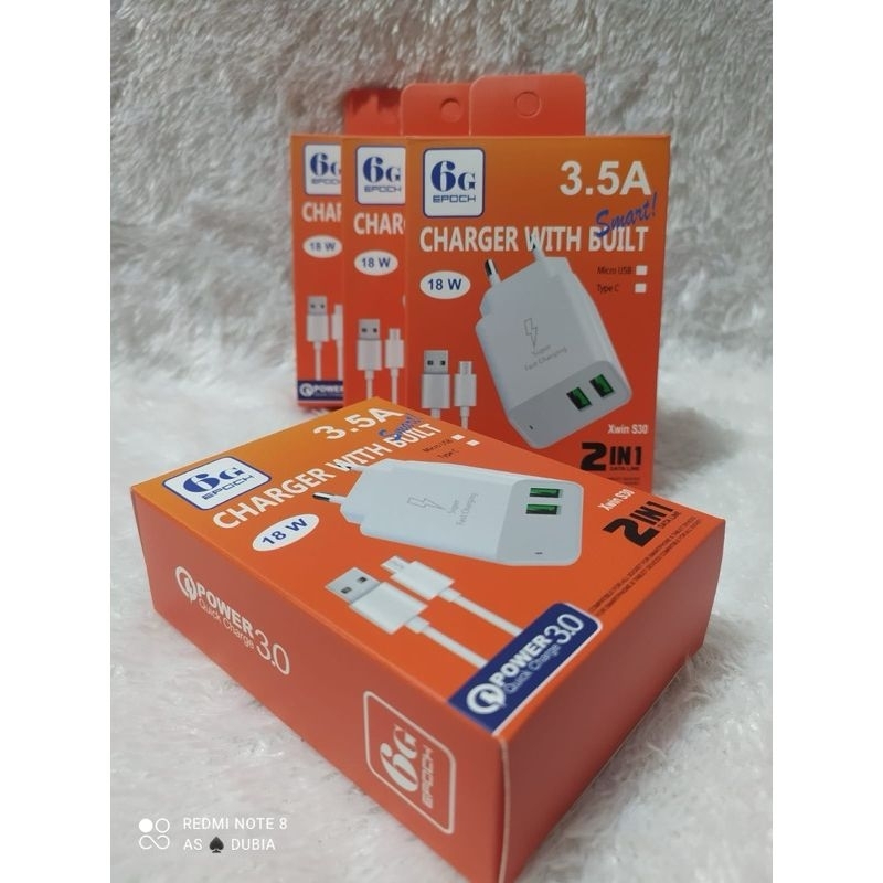 เครื่องชาร์จแบรนด์ Xwin S-30 3.5A รองรับกล่องบรรจุชาร์จเร็ว