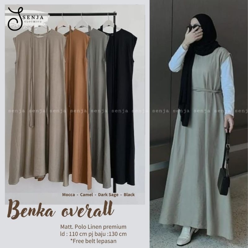 Benka วัสดุผ้าลินินโปโลโดยรวม