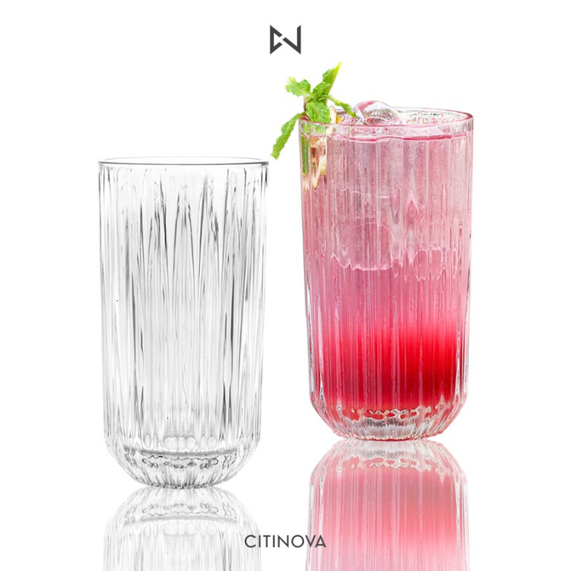 Citinova LOV H/B ถ้วยแก้ว 360 มล. D 7.3 ซม. H 13.5 ซม. (6 ชิ้น)