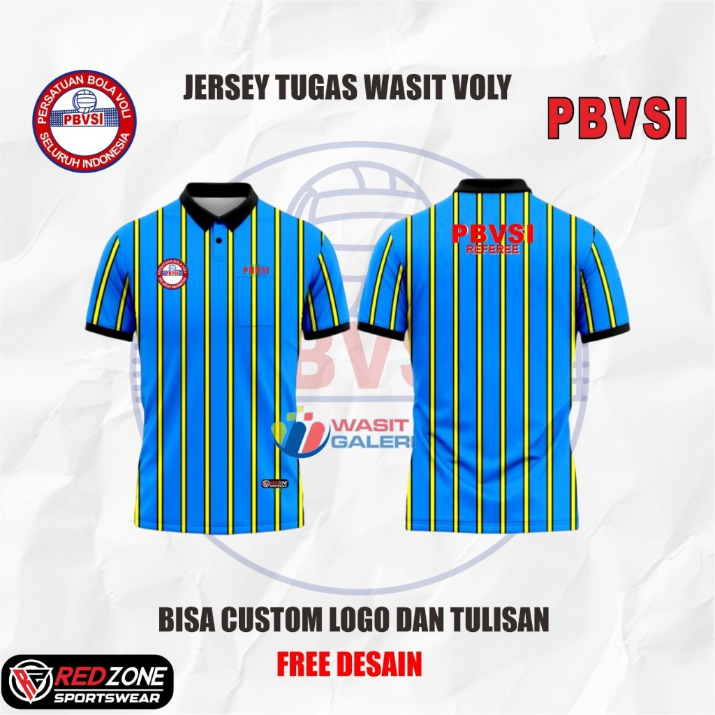 PREMIUM VOLLEYBALL / VOLLLY PRINTING REFEREE JERSEY, POLO CLOTHES (PBVSI - PBVSI REFEREE)