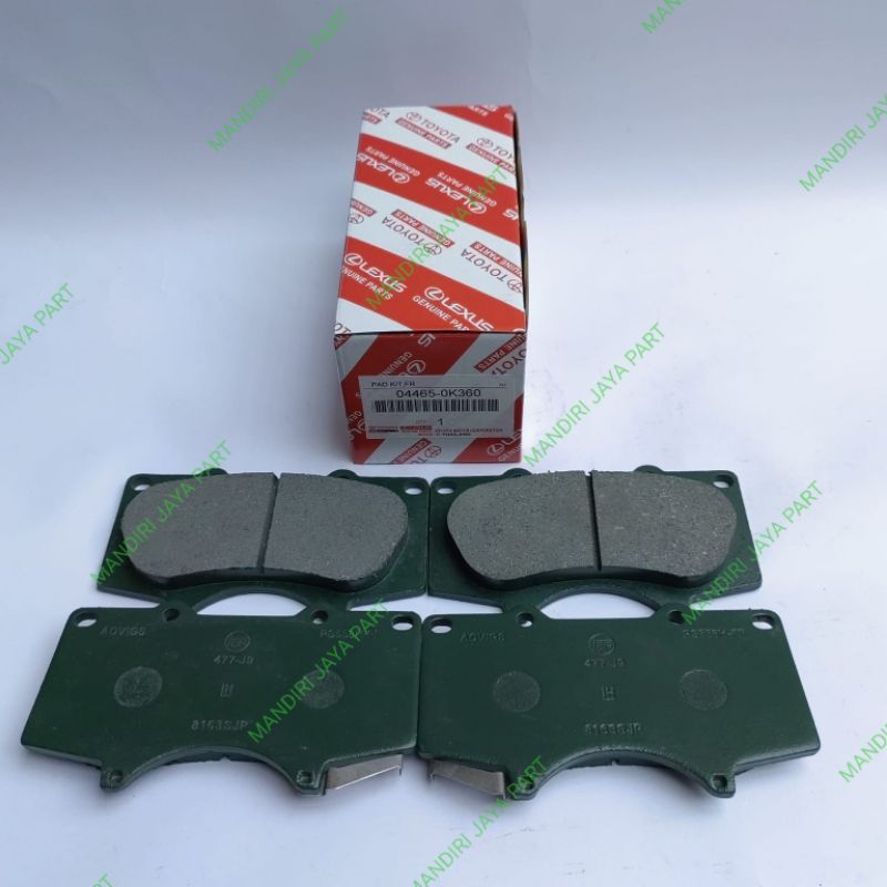 ผ้าเบรคหน้า FR HILUX REVO DGC FORTUNER VRZ 04465-0K360
