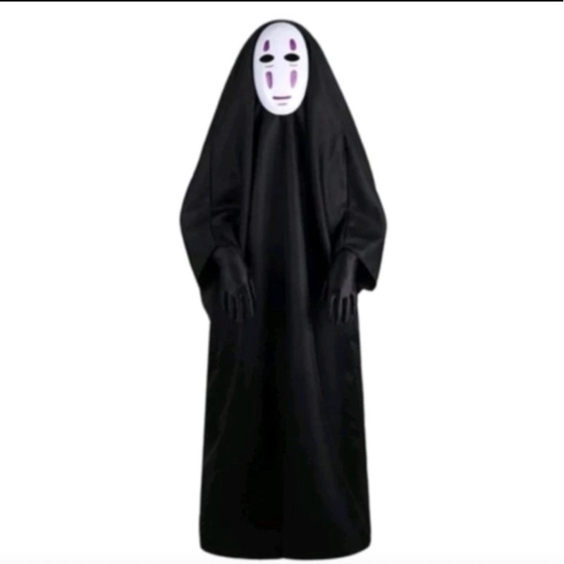 No Face Ghost Character ในภาพยนตร์ Spirited Away | ชุดสวมหน้ากากผีญี่ปุ่น | ผีญี่ปุ่น คาโอนาชิ