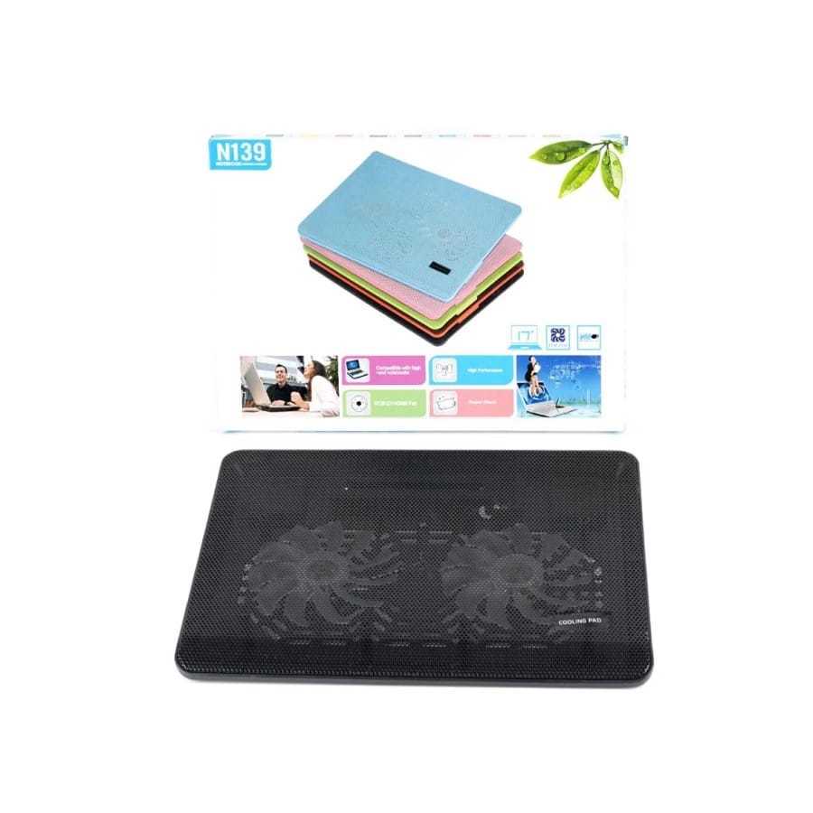 Notebook Cooler N139 / Laptop Cooler pad พัดลมแล็ปท็อป 2 พัดลม