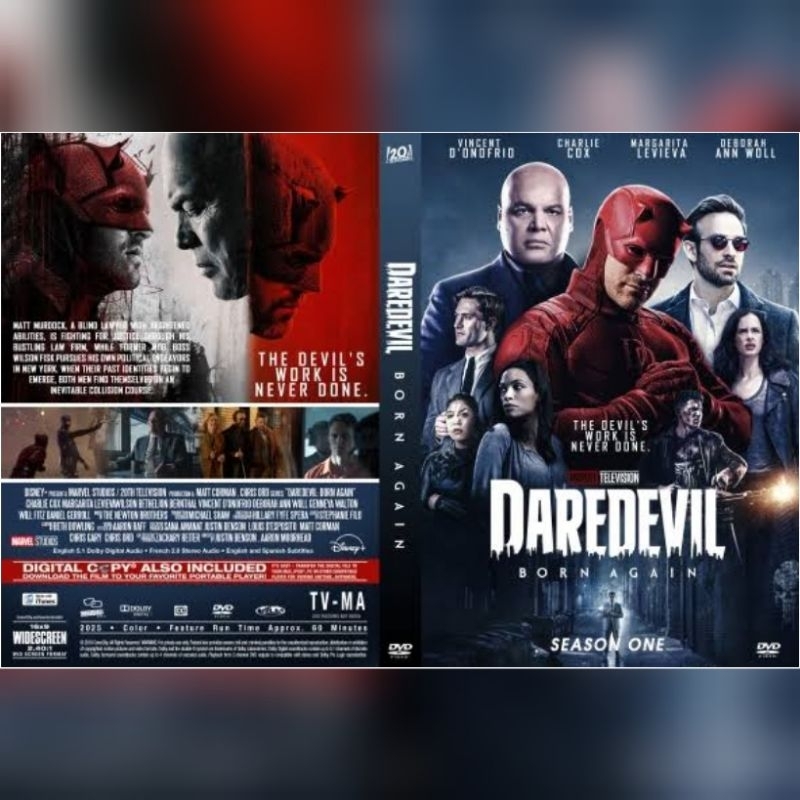 DAREDEVIL BORN AGAIN SEASON 1 Series Movie Cassette [ 2025 ] 2 ดิสก์