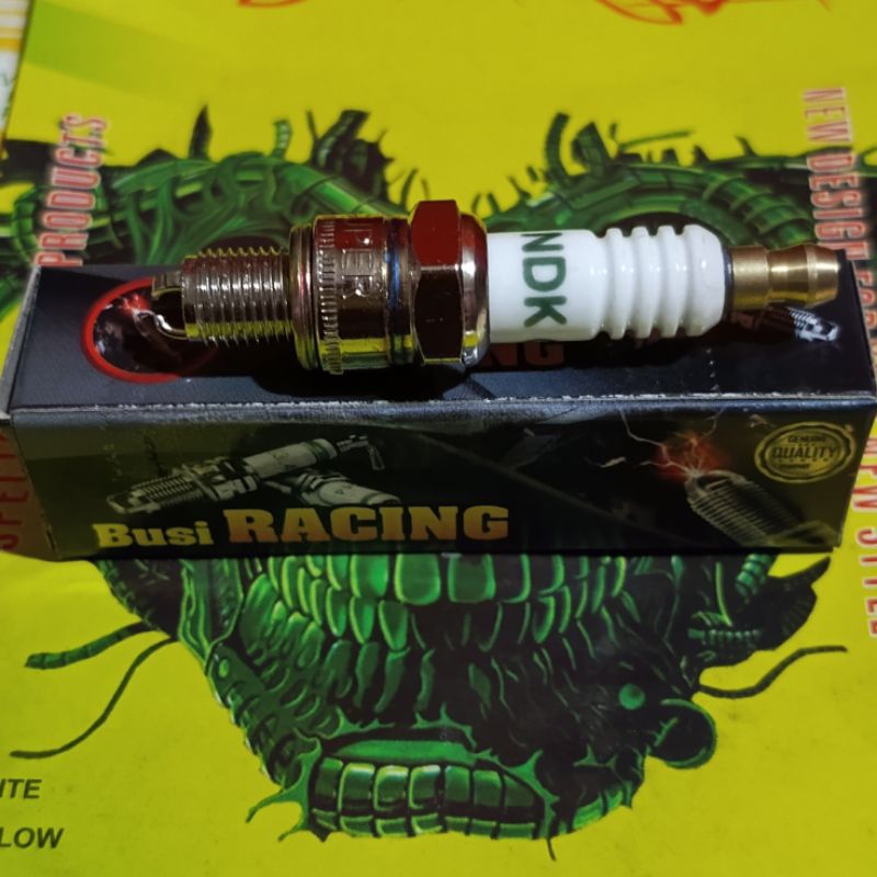 RACING SPARK PLUG K3 3 ขา C7HSA-3 A7TC-3 RACING สีดํา 4T grand supra fit revo win jupiter mio vega s