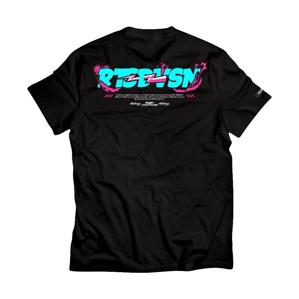 RTSDVSN STREETWEAR เสื้อยืด - เสื้อยืด Distro พร้อม RTSDVSN STREETWEAR คํา motif - เสื้อยืดผู้ชายและ