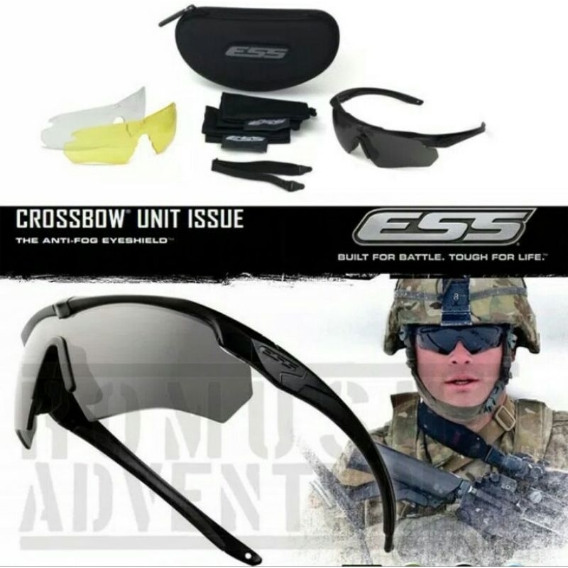 MATA Ess Crossbow แว่นยุทธวิธี 3 เลนส์