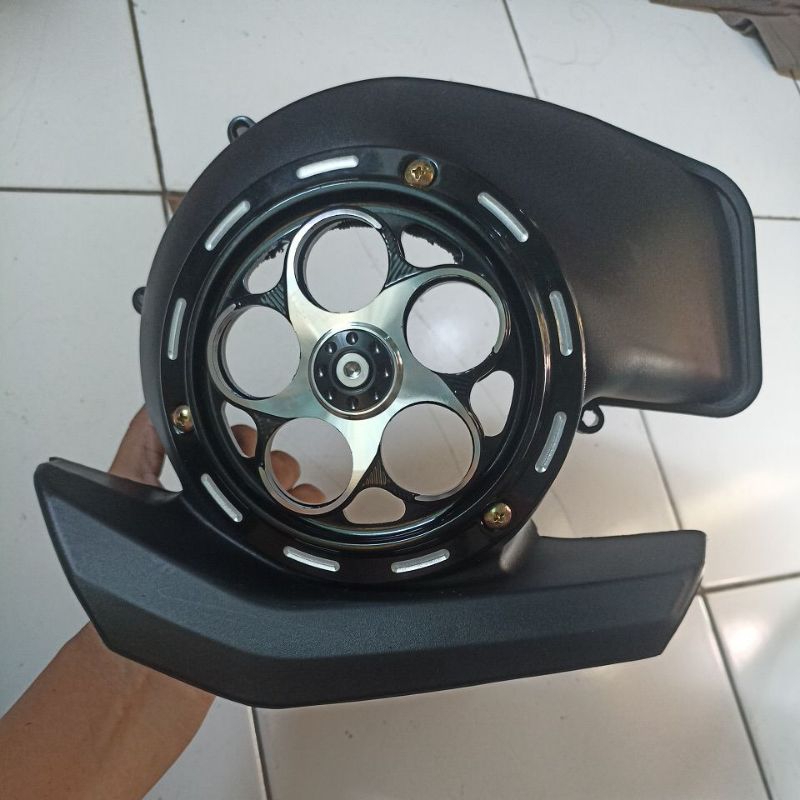 ฝาครอบพัดลม PLUS SPINNER CNC FAZIO GRAND FILANO GEAR 125 FREEGO พรีเมี่ยมนําเข้า