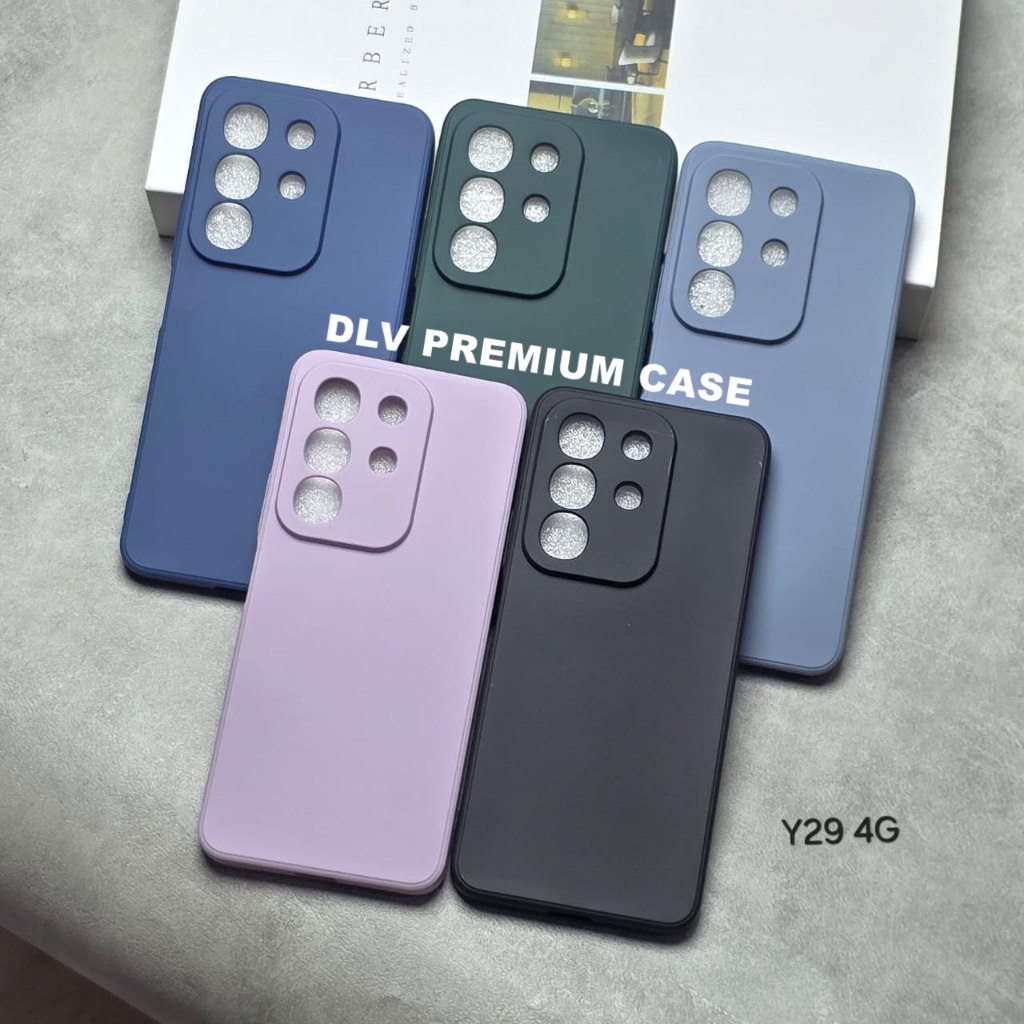VIVO Y29 4G กรณี MACAROON SQUARE EDGE SOFT CASE LIQUID EDGE VIVO Y29 4G MS-1