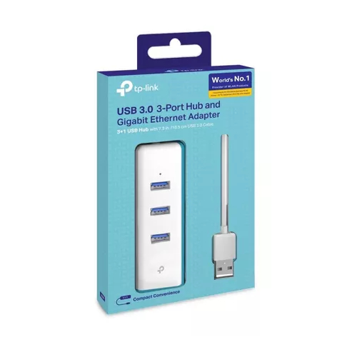 TP-LINK USB3.0 3-PORT HUB และ GIGABIT OTHERNET ADAPTER UE330