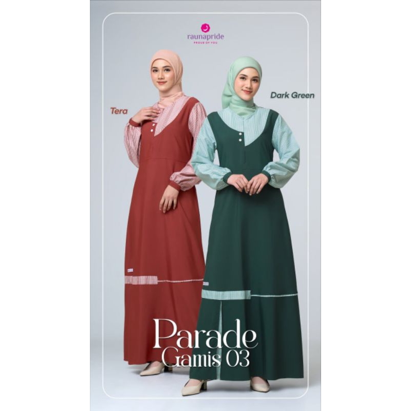 RAUNA PARADE GAMIS 03 PG 03 (เทร่า, สีเขียวเข้ม)