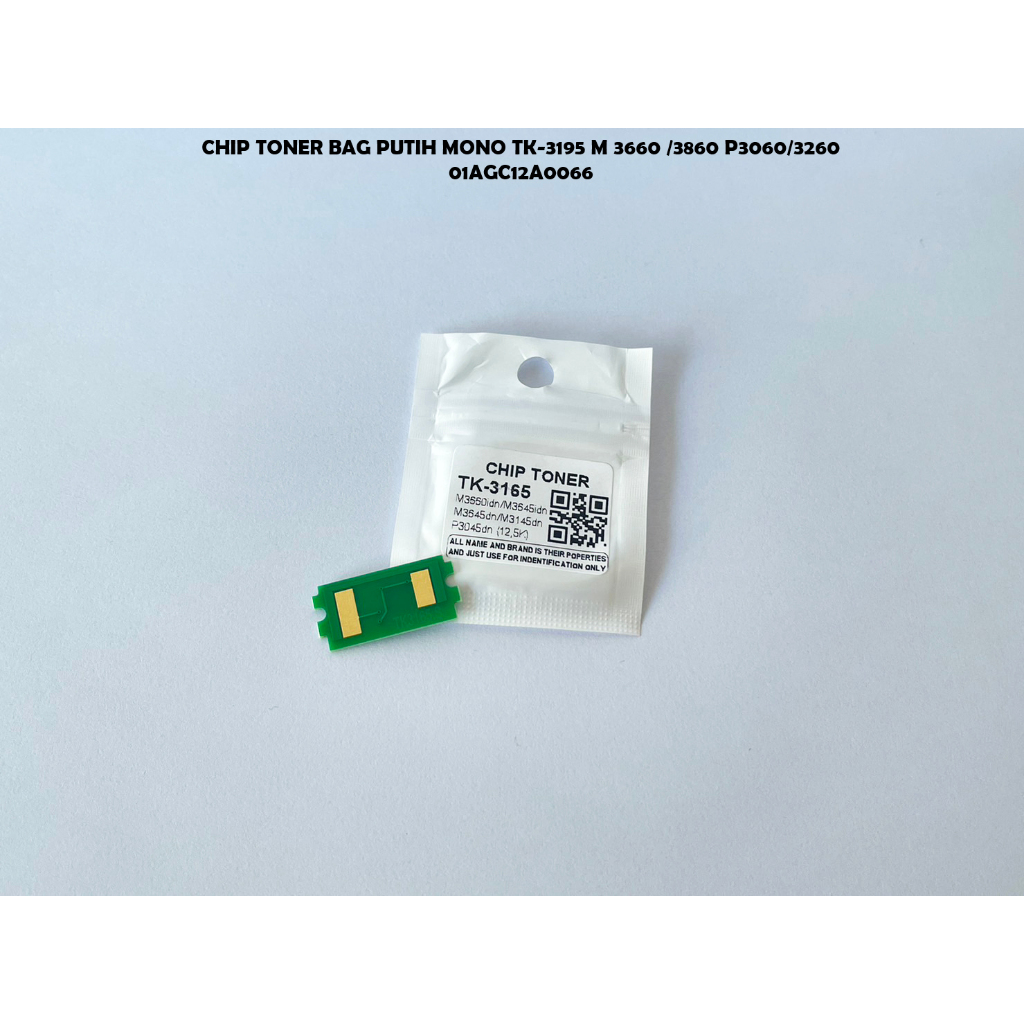 KYOCERA MONO WHITE TONER BAG CHIP TK 3195 M 3660 3860 P3060 3260