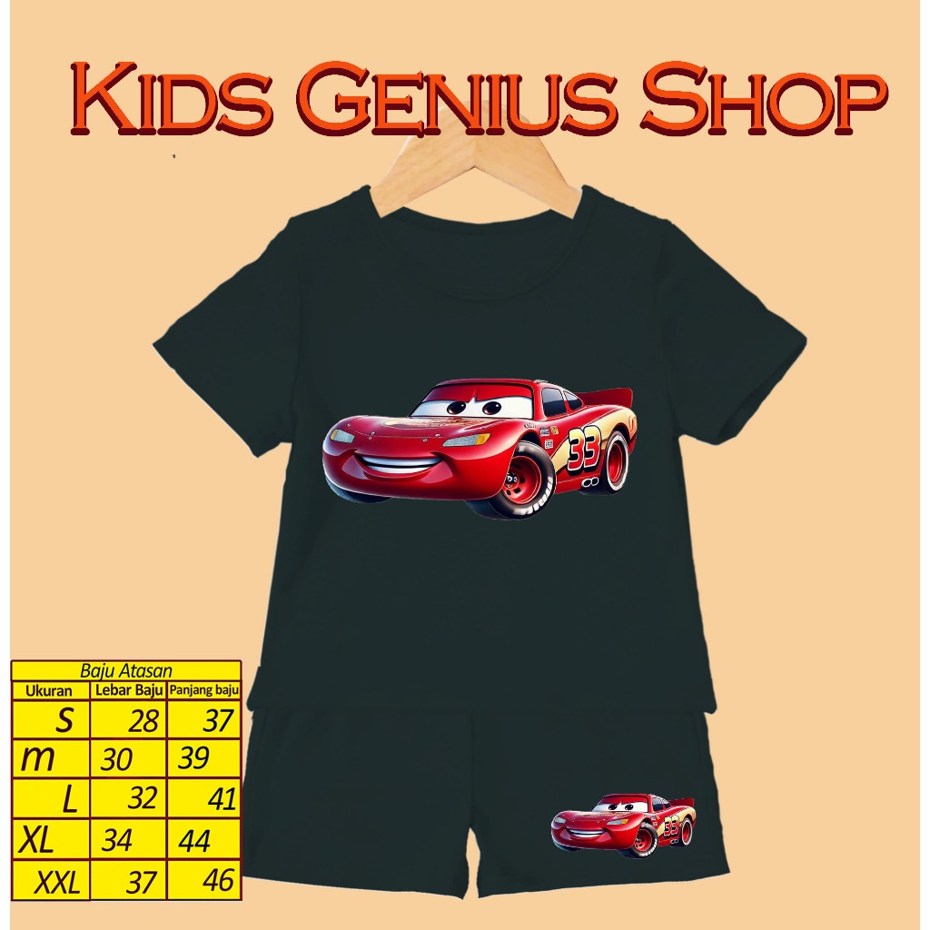 ชุดเสื้อยืดและกางเกงขาสั้น | ไม่จํากัดเพศ ไม่จํากัดเพศ ไม่จํากัดเพศ | Mcqueen Mcqueen Mcqueen Mcquee