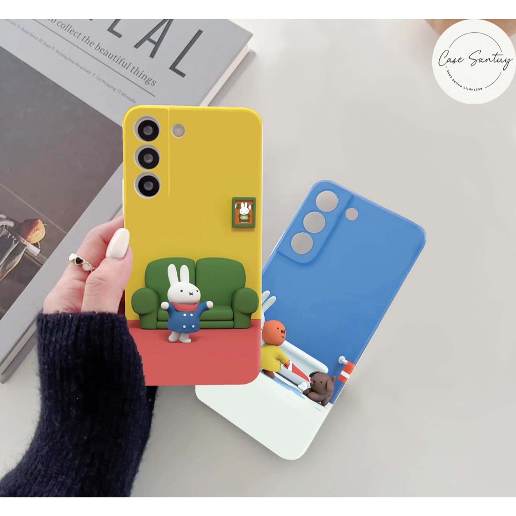 น่ารักอินเทรนด์ Miffy กระต่ายสุนทรียศาสตร์ Softcase สําหรับ Xiaomi Redmi หมายเหตุ 14 13 12 11 10 9 8