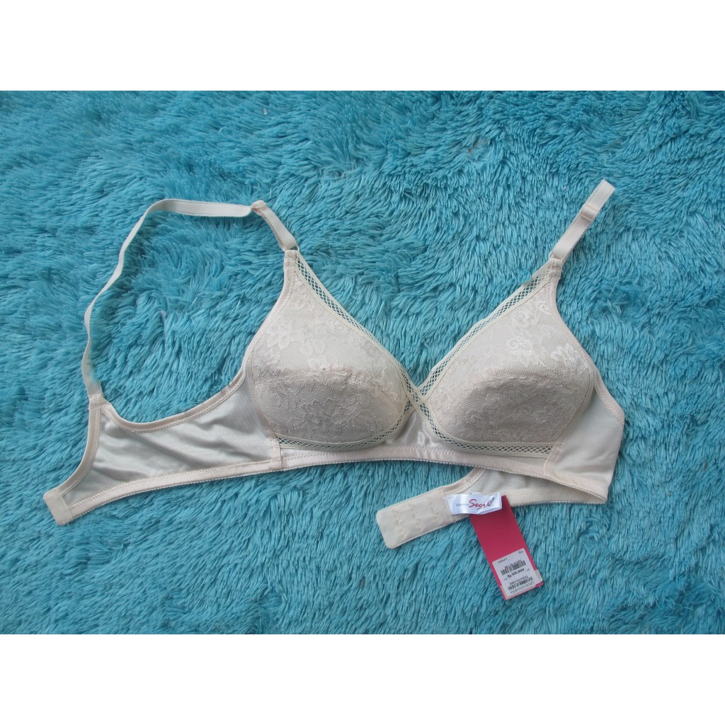 [TKPD12] WIREFREE BRA THIN FOAM VALENTINE SECRET SBU09/0354 PEA SIZE 34A (A75)