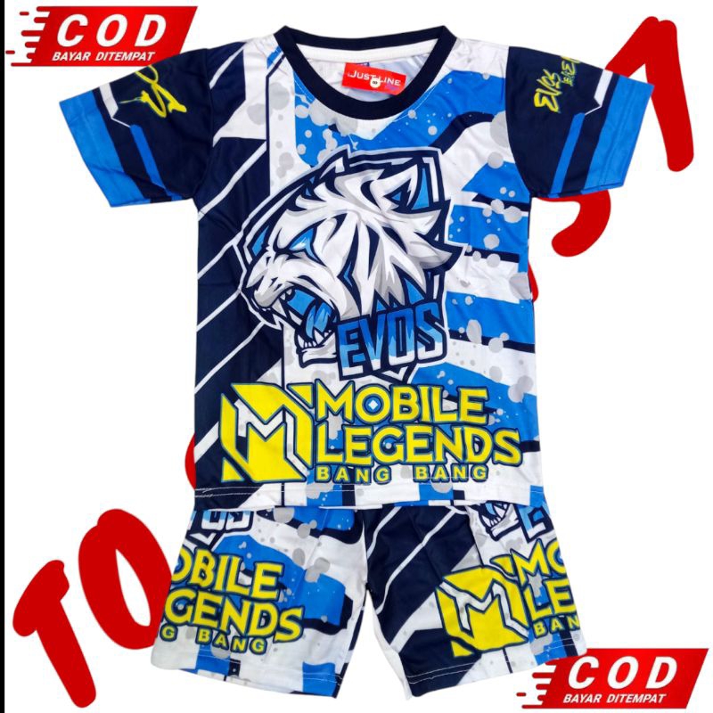 CHILDRENS GAMING SPORT SET ML MOBILE LEGENDS ใหม่พิมพ์เต็มรูปแบบ FINE / ML MOBILE LEGENDS เกมชุด BOY