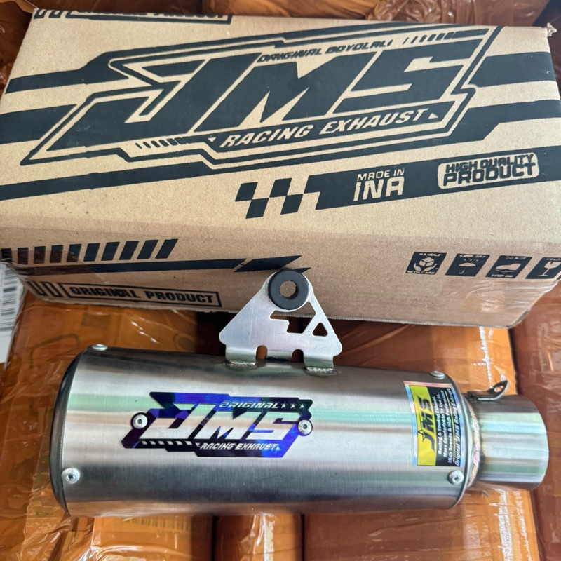 JMS ORIGINAL EXHAUST SLINCER TYPE GP2 ฟรีกล่อง PIR 2 ชิ้น