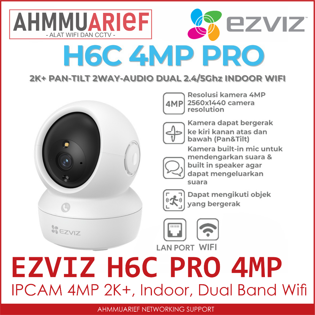 EZVIZ H6C PRO 3MP 4MP 5MP IPCAM กล้องวงจรปิด C6N PENERUS
