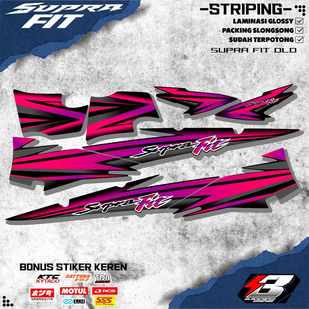 OLD SUPRA FIT STRIPING / OLD SUPRA FIT STICKERS / OLD SUPRA FIT STICKERS / SUPRA FIT LIST