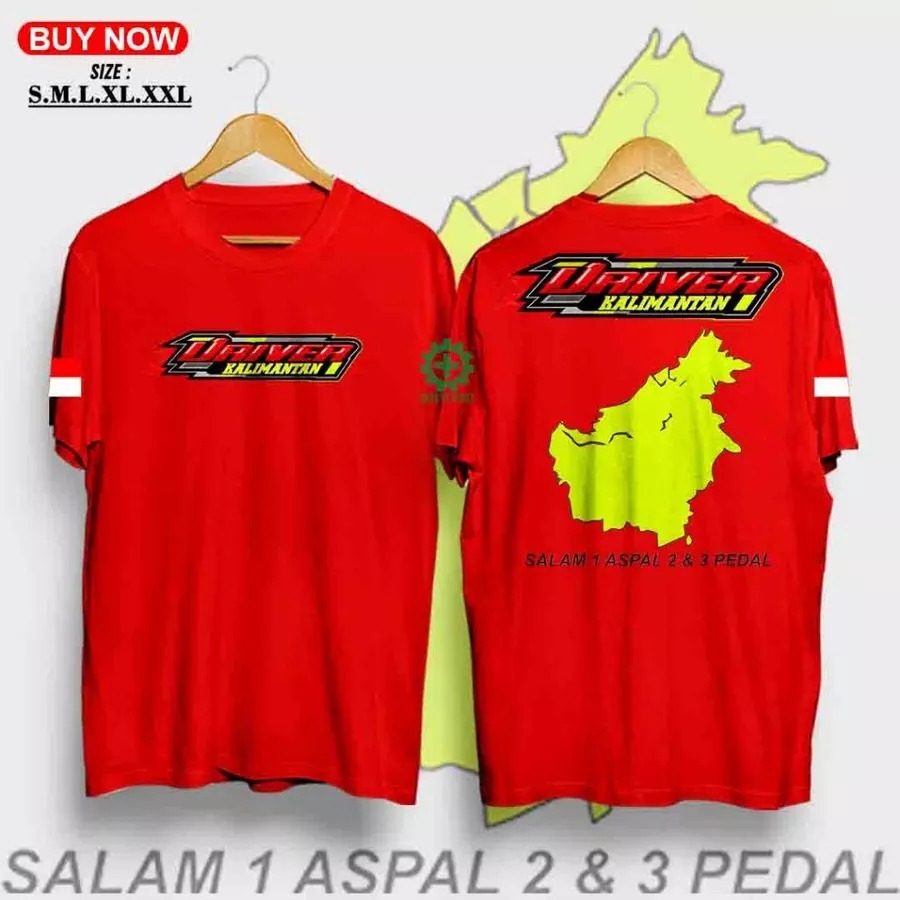 เสื้อยืด Kalimantan Driver - Kalimantan Driver word motif Distro เสื้อยืด - เสื้อยืดผู้ชายและผู้หญิง