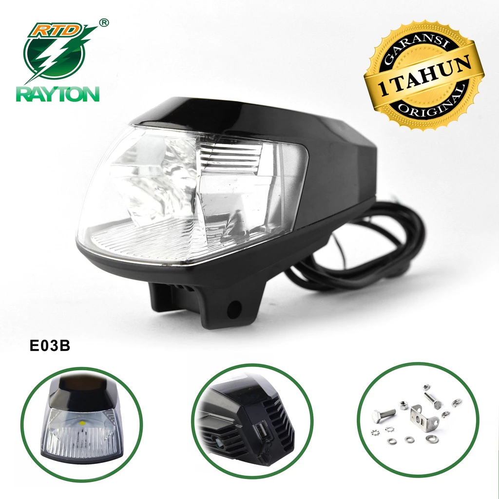 RTD Rayton LED E03B สีขาว Dc9-85V ไฟหน้ารถจักรยานยนต์เดิม / รถจักรยานยนต์สากล