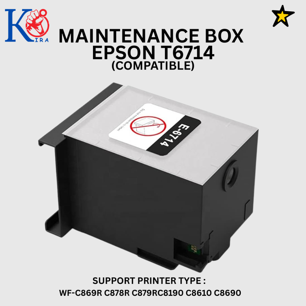 กล่องบํารุงรักษา T6714 ถังเก็บขยะ C13T671400 สําหรับ Epson WF-C869R C878R C879R (COMBINATION)