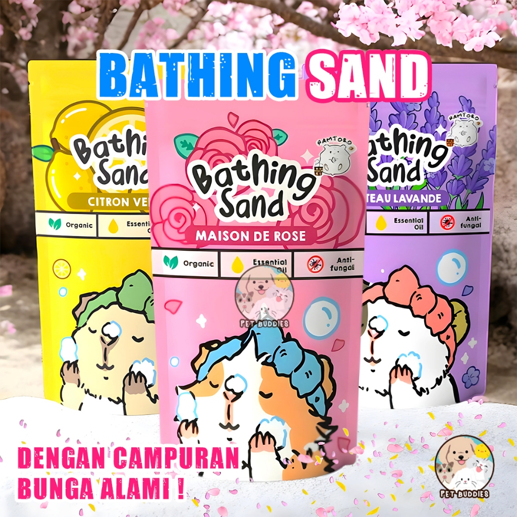 ทรายอาบน้ําหนูแฮมสเตอร์กลิ่นหอมนุ่มพิเศษ / ทรายอาบน้ําหนูแฮมสเตอร์ / ทรายหอมหนูแฮมสเตอร์ป้องกันกลิ่น