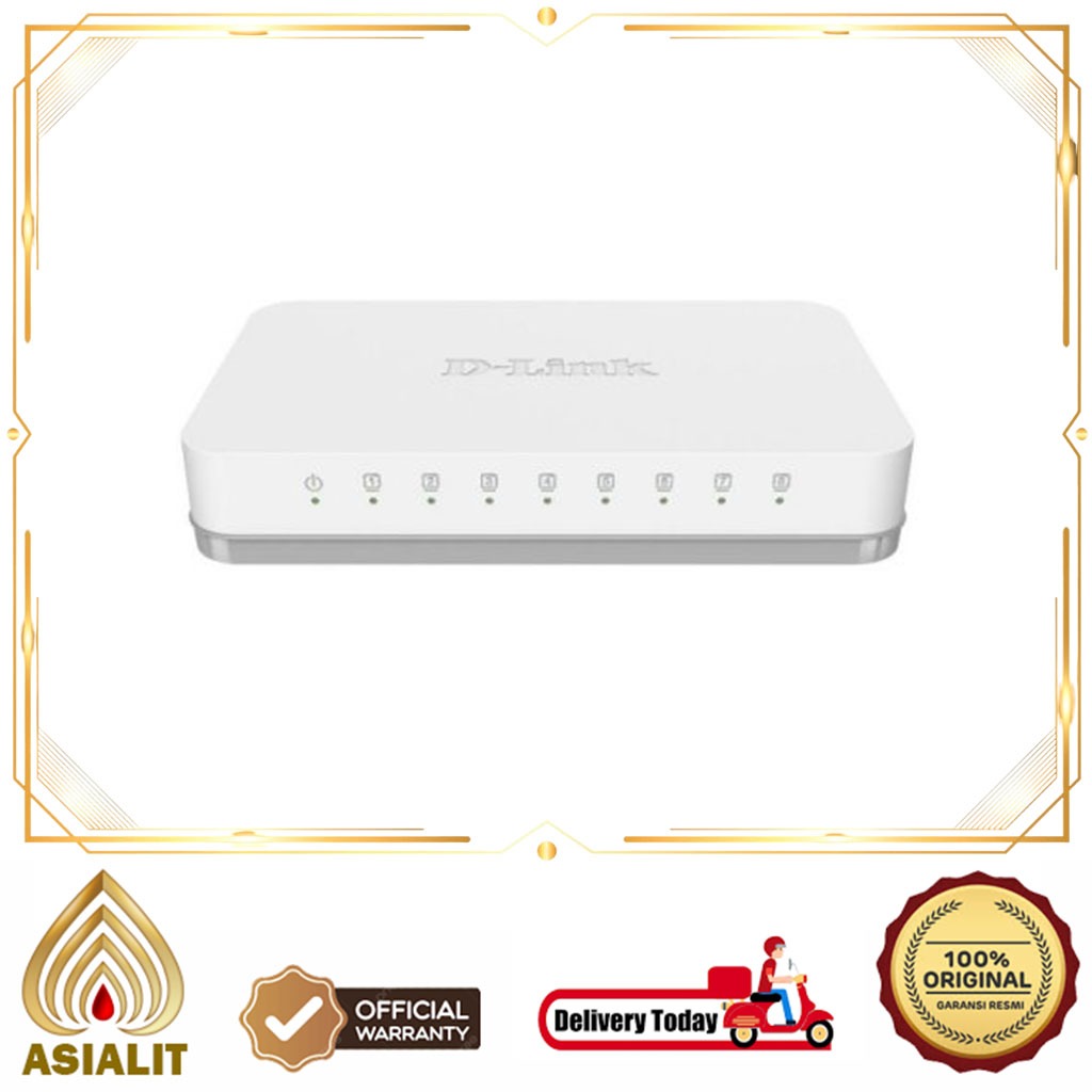 DLINK DGS-1008A 8 พอร์ต Gigabit D-LINK Switch Hub สายพลาสติก DGS100408ก