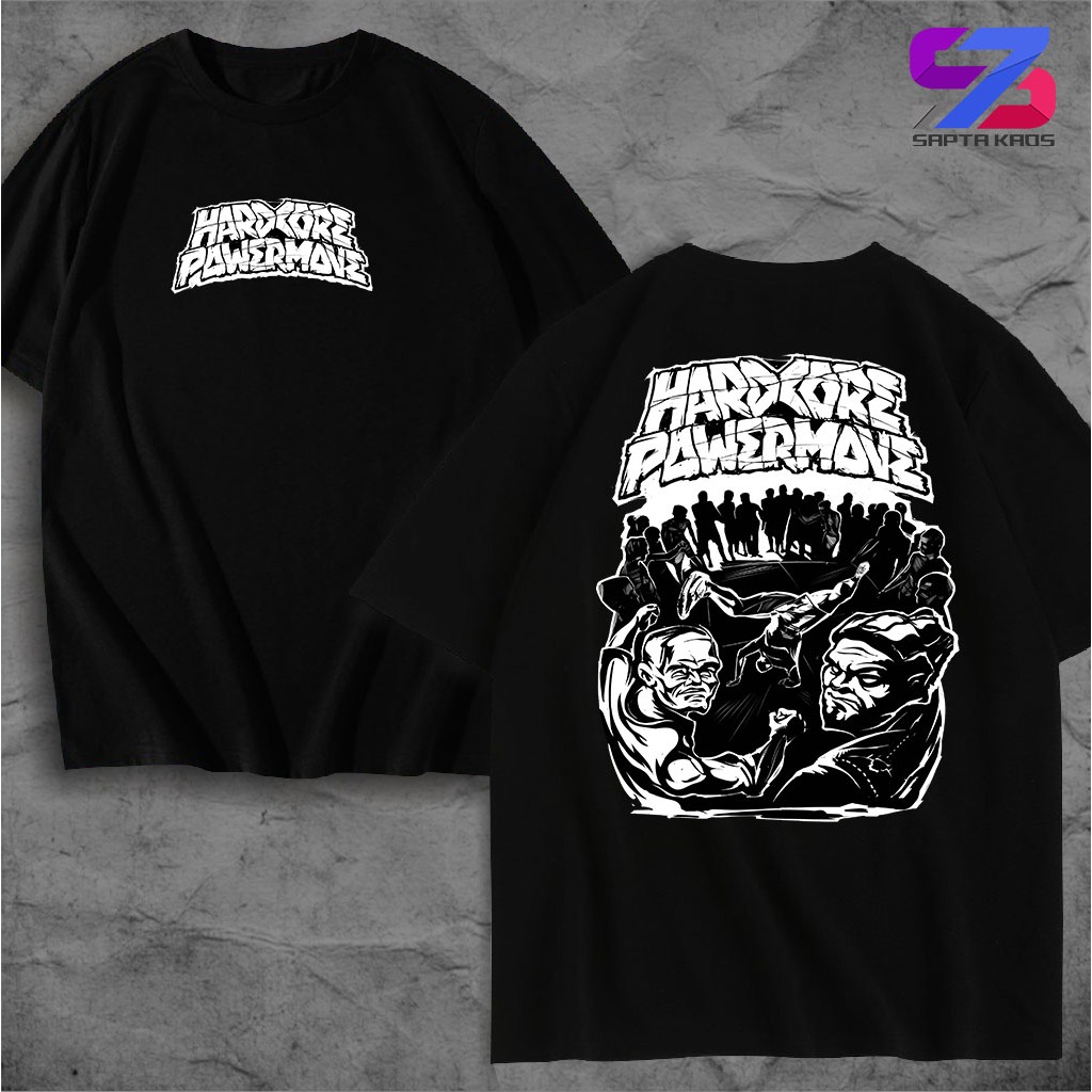 SPT387 HARDCORE POWERMOVE DISTRO เสื้อยืด HARDCORE DISTRO เสื้อยืด HARDCORE SUITABLE สําหรับผู้ชายแล