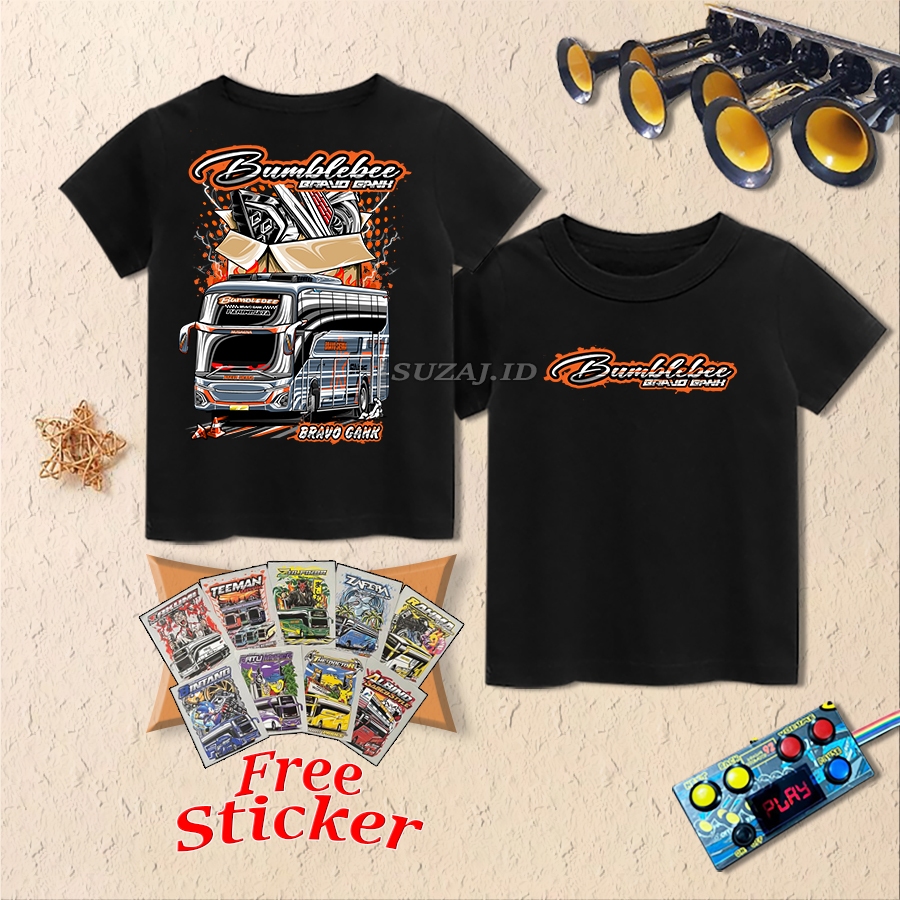 BUMBLE Jetbus 5 Bus เสื้อยืด, Bus Mania Vector เสื้อสําหรับเด็กผู้ชาย, Tellet Bus 1-17 ปี