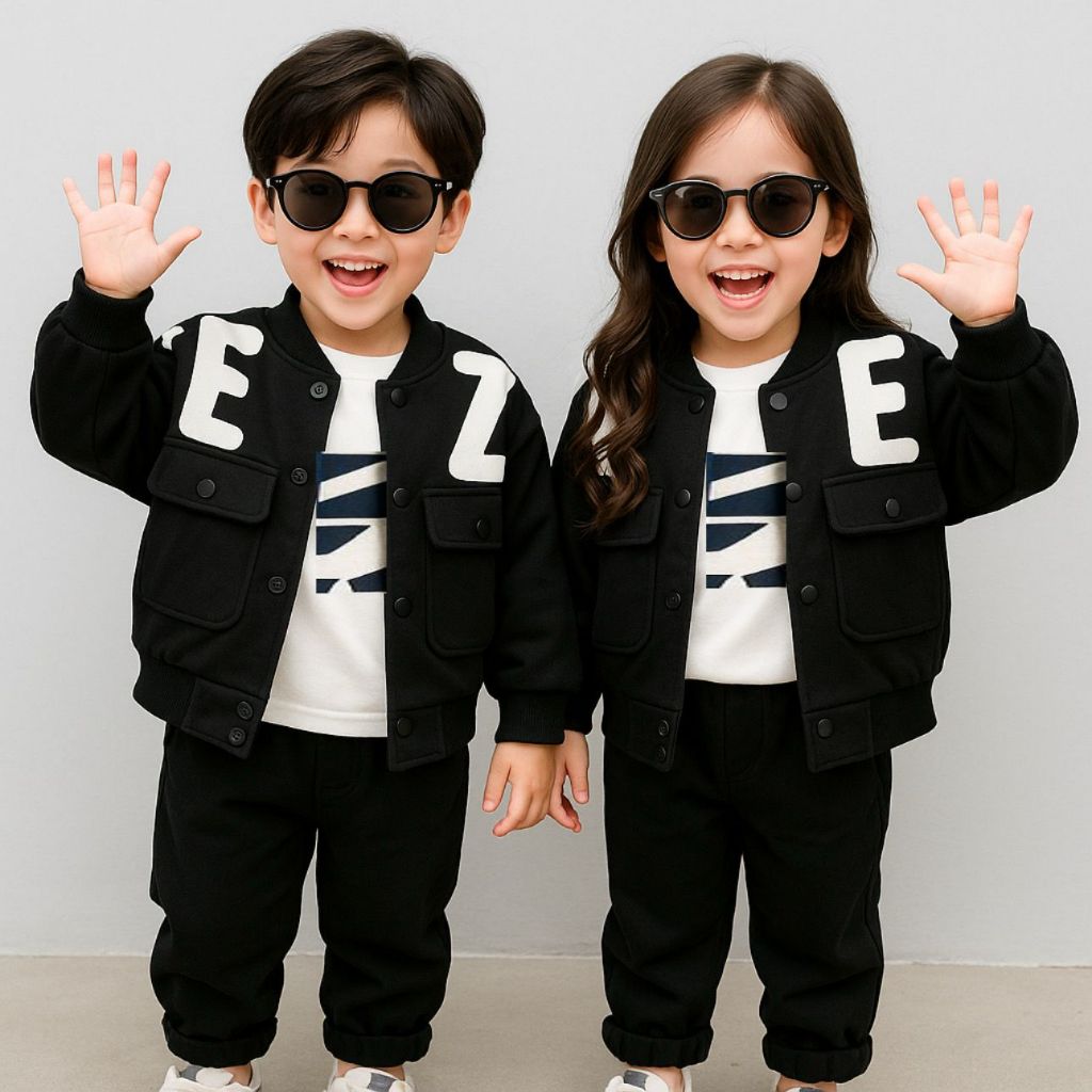 ชุดสูท 3-in-1 สําหรับเด็ก 1-5 ปี พร้อม SIMPLE YZ MOTIF