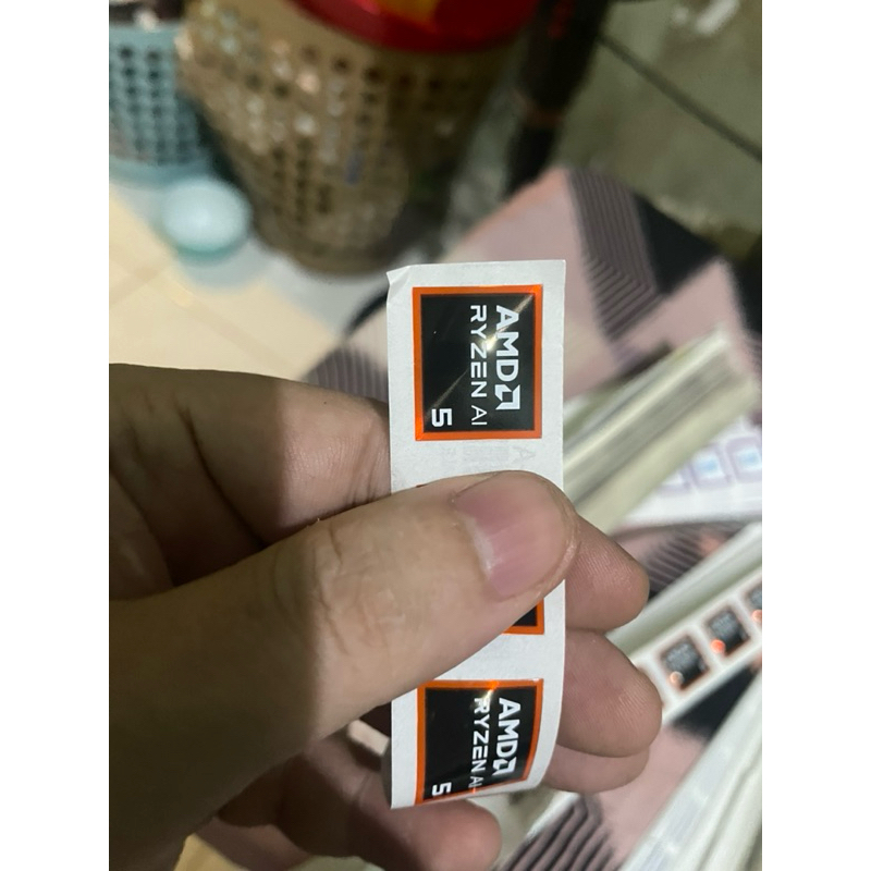 สติ๊กเกอร์โลโก้ AMD Ryzen 5 AI gen8/9 ดั้งเดิม