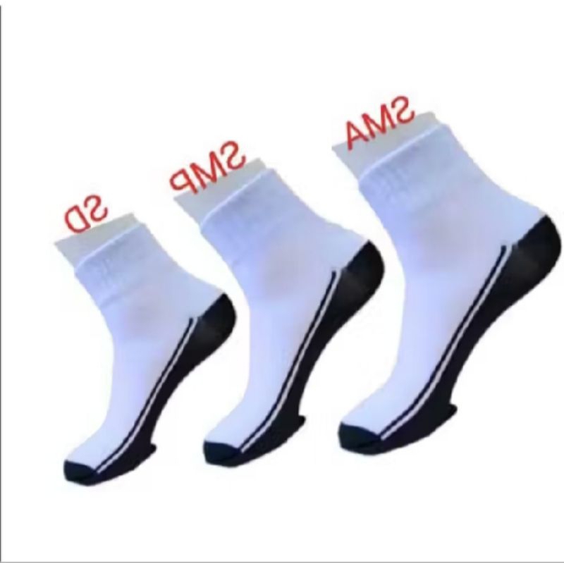 3/4 SCHOOL ถุงเท้าสีดําและสีขาวบล็อกถุงเท้าสําหรับองค์ประกอบ, MIDDLE, และ SCHOOL สูง