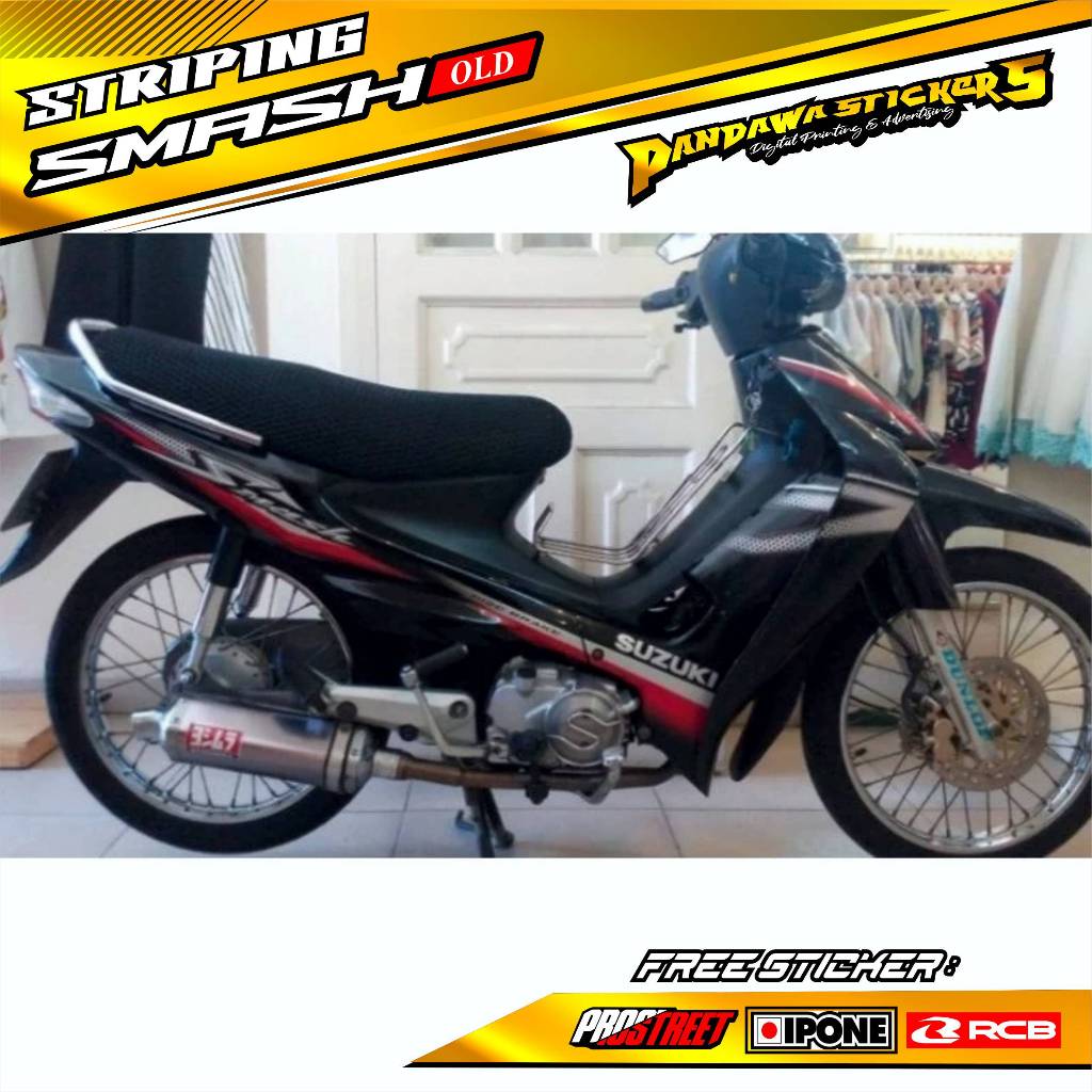 SMASH OLD MOTORCYCLE VARIATION STRIPING / SUZUKI SMASH OLD VARIATION STICKER LIST