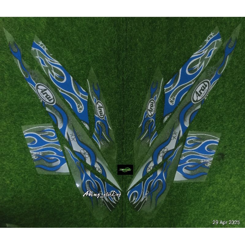 แถบลู่วิ่งสําหรับ MIO SOUL CARBON, ARAI MIKED MOTIF DESIGN