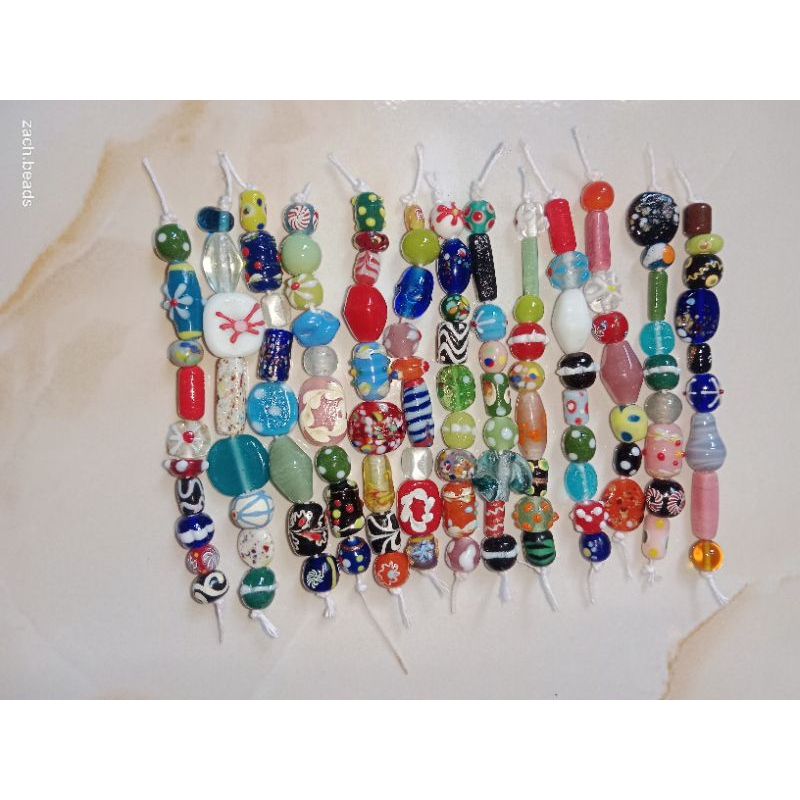 ลูกปัดแก้วผสม (mini series 10cm)