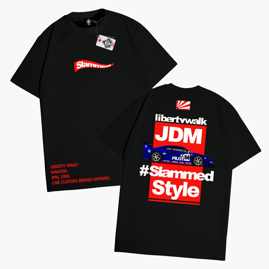 KATUN เสื้อยืด Distro 24s Unisex Combed Cotton 24s Original Premium รถ JDM LIBERTY WALK SLAMMED FERR