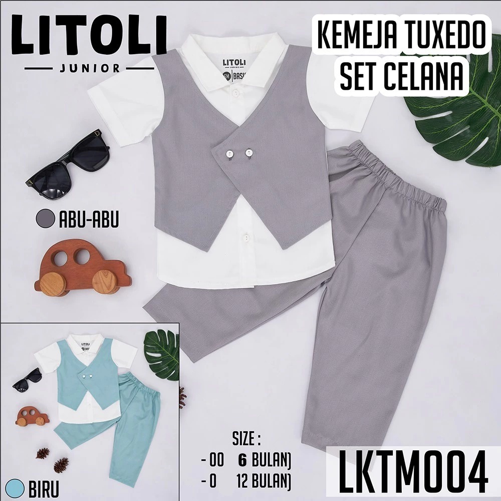 KEMEJA Litoli Tuxedo Shirt Mix 004 LKTM004