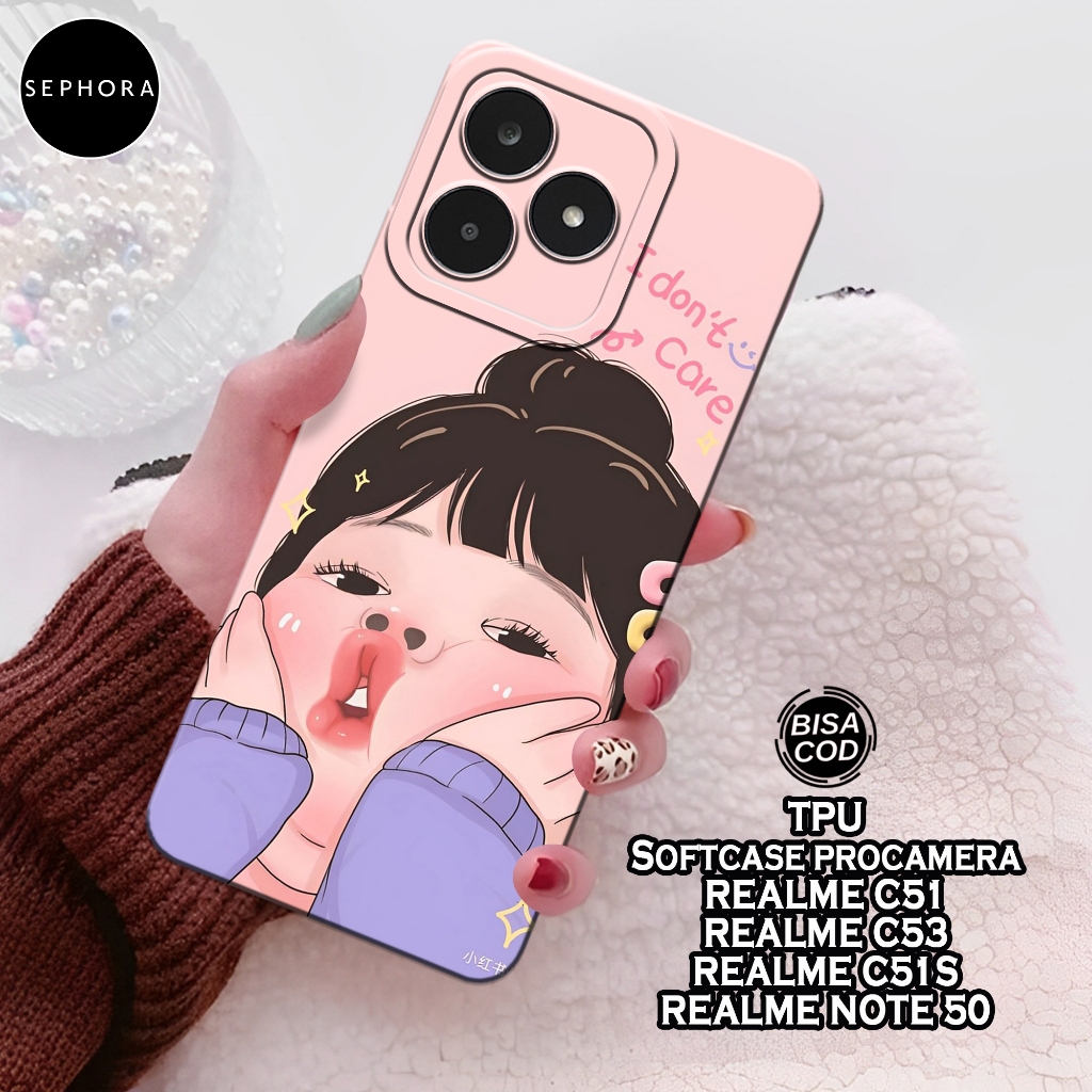 เคส HP Realme C51/C53/C51s/Note 50 - เคสแฟชั่น สาวอ้วน - Softcase Realme C51/C53/C51s/Note 50 - เคส 