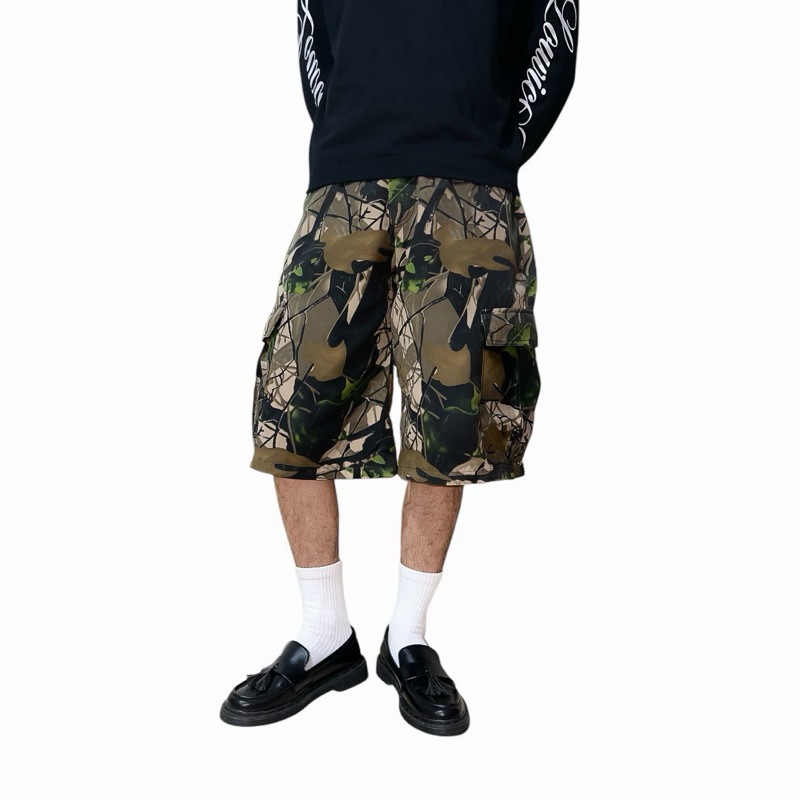 Louvic- กางเกง Jorts Camoplauge - กางเกงคาร์โก้ Jorts