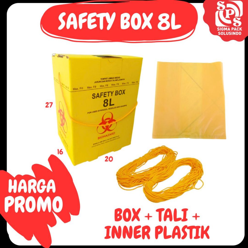 กล่องนิรภัย 8L Medical Waste Box Medical Safety Box Medical Waste Box Biohazard Medical