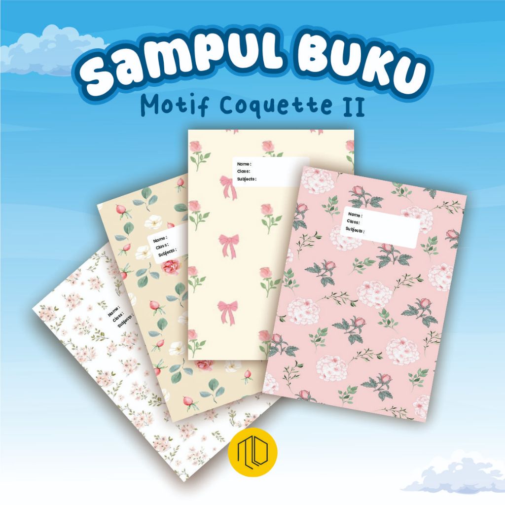 Aesthetic Book Cover Contents 10 ชิ้น / Feminine Coquette Motif Book Cover 2 / Aesthetic Book Cover 