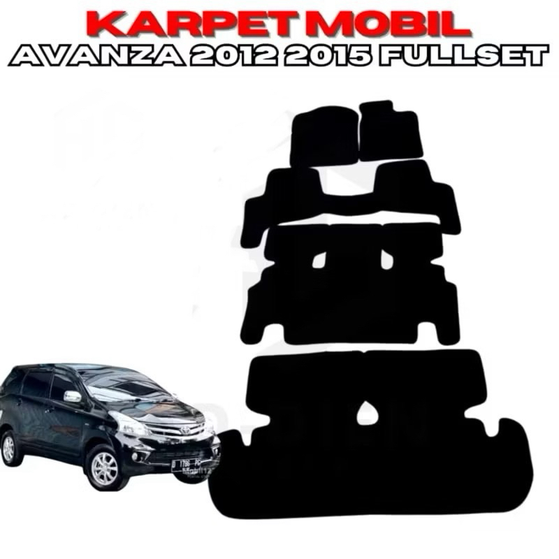 Avanza 2012 2015 พรมชุดเต็มของรถ footwear สําหรับ Toyota AVANZA New 2012 2013 2014 2015