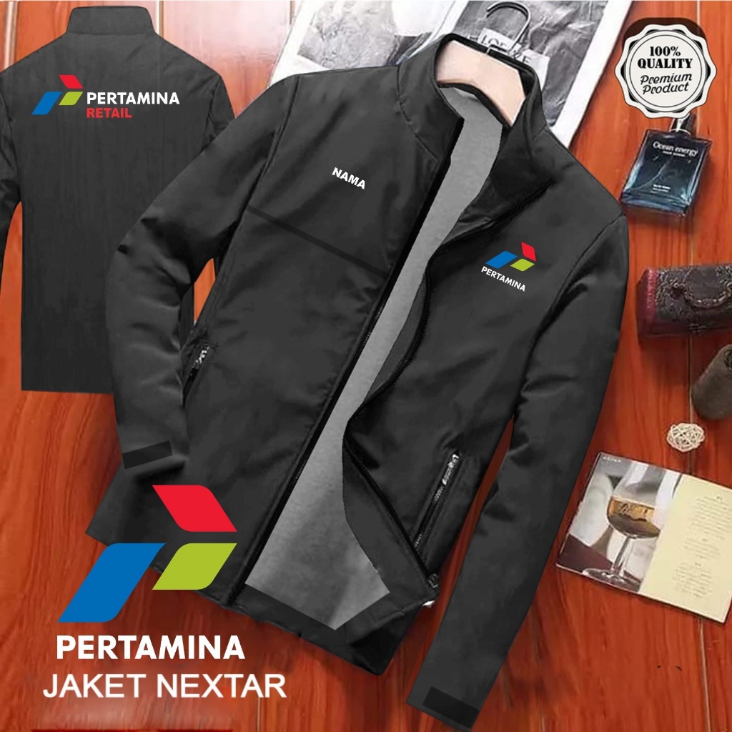 NEXTAR PERTRAMINA JACKET / NEXTAR CUSTOM PERTAMINA SCREEN PRINTING JACKET / แจ็คเก็ตผู้ชายและผู้หญิง