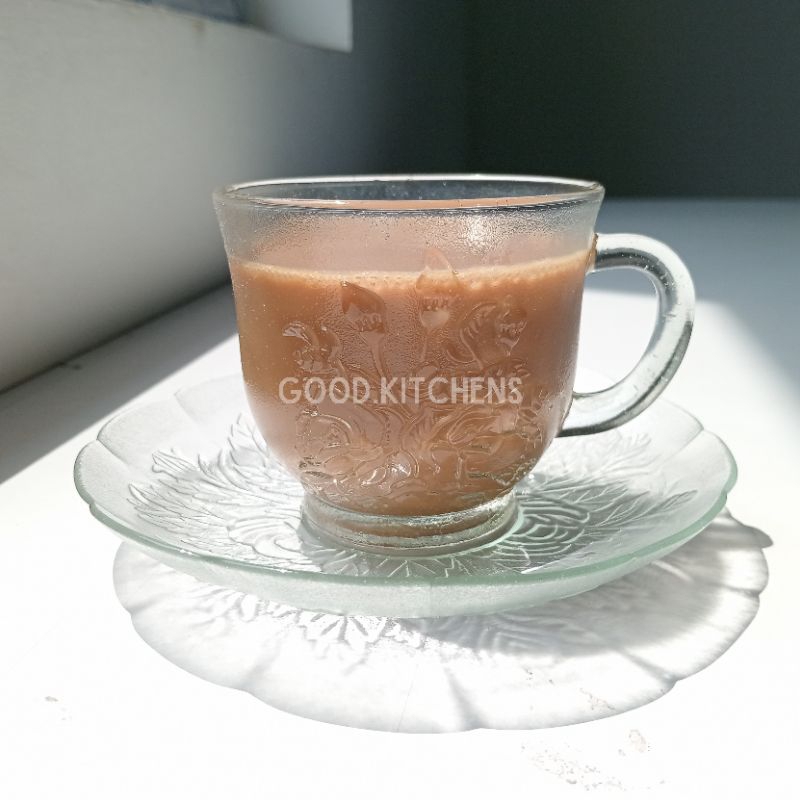 G212 แก้วกาแฟแก้วเครื่องดื่มแก้วเคลือบ ROSE TATAK ถ้วยถ้วยกาแฟแก้ว