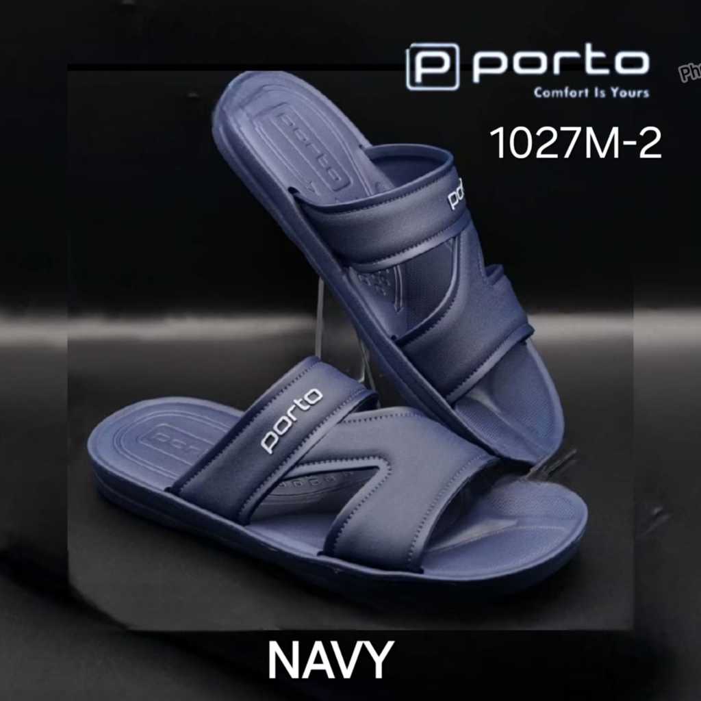 Gos PORTO 1027M-2 ZING รองเท้าแตะสไลด์ลําลองผู้ชายเรียบง่ายยาง Slop สบาย Soft Cool